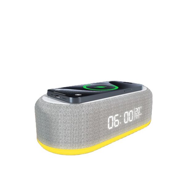 6 In 1 Wireless Phone Charger Bedside Wireless Charging Stand With Desk RGB Night Lamp