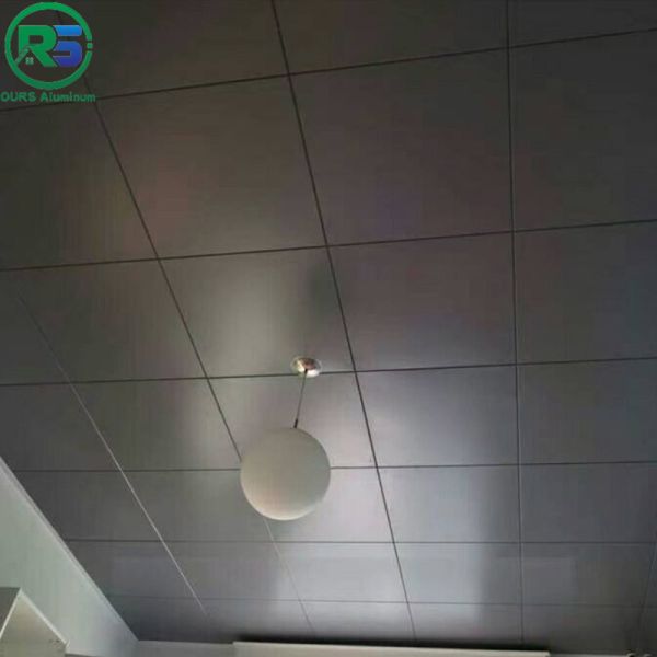 Decorated Dia 2.3mm White Clip In Metal Ceiling Sound Absorption Easy Installation