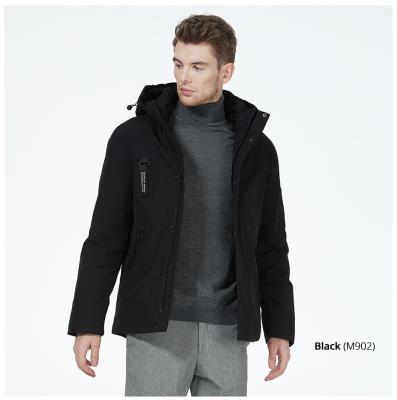 Black Winter Casual Jacket Mens Size 46-54 With Arm Pocket