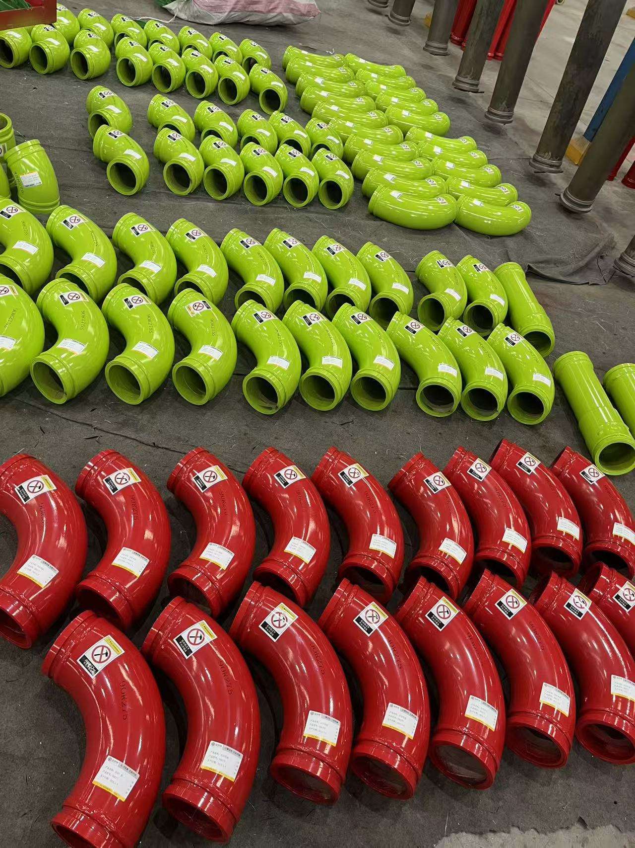 Cast Steel M13 Twin Wall Concrete Pump Elbow Pipe with 90D Degree and Full Range Radius for Putzmeister Schwing Zoomlion