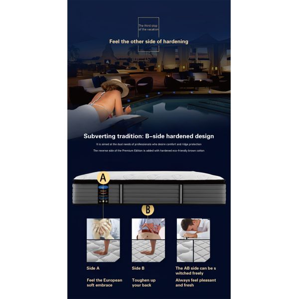 Experience Ultimate Comfort JOURM Five-Star Anti-Mite Mattress with Fabric Cover