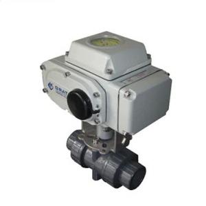 1000kpa Dn50 UPVC Electric Ball Valve With Fail Open Function For Sea Water