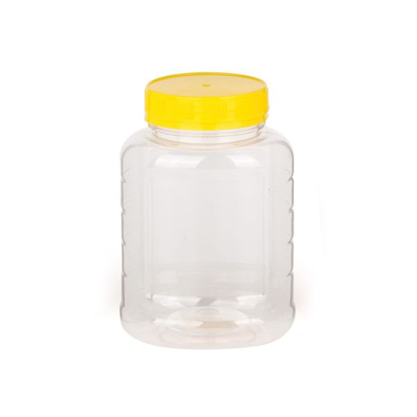 El animal doméstico transparente del claro de la categoría alimenticia sacude prenda impermeable plástica del tapón de tuerca