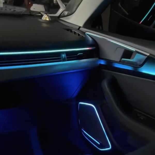 Two Doors Edition+Midrange Horn Cover 24 Lights Phantom Colored Ambient Light for Audi A5 (17-24)