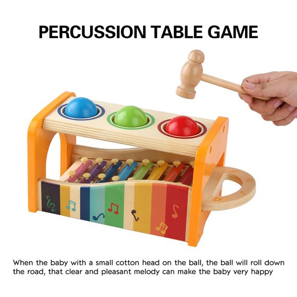 8 juguetes educativos de los instrumentos de madera del xilófono de los niños del piano de las notas