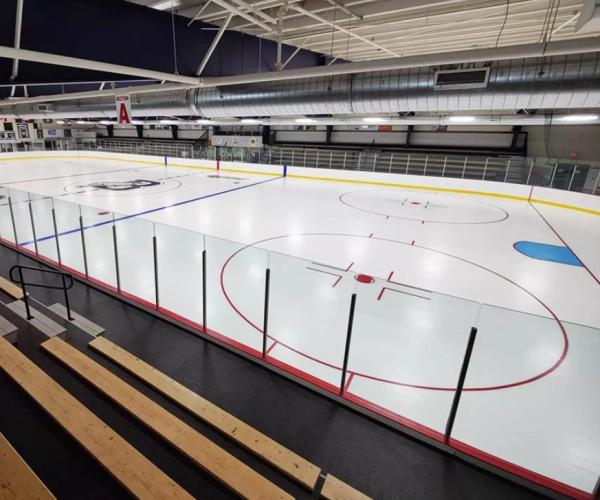 Customized 12 Mm 15mm 19mm Thickness Safety Tempered Arena Glass For Hockey Field Glass