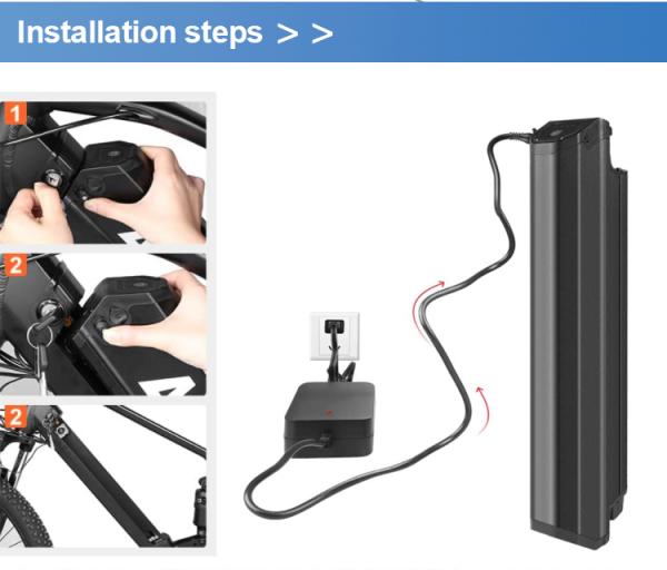 36V 48V 17,5Ah Batería de iones de litio para bicicletas eléctricas con puerto USB