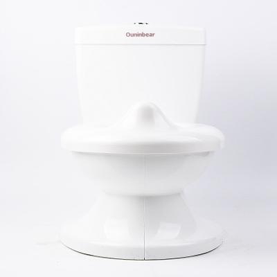 Simulation pour enfants Blanc bleu rose solide Potty de formation de bébé avec le son de la chasse