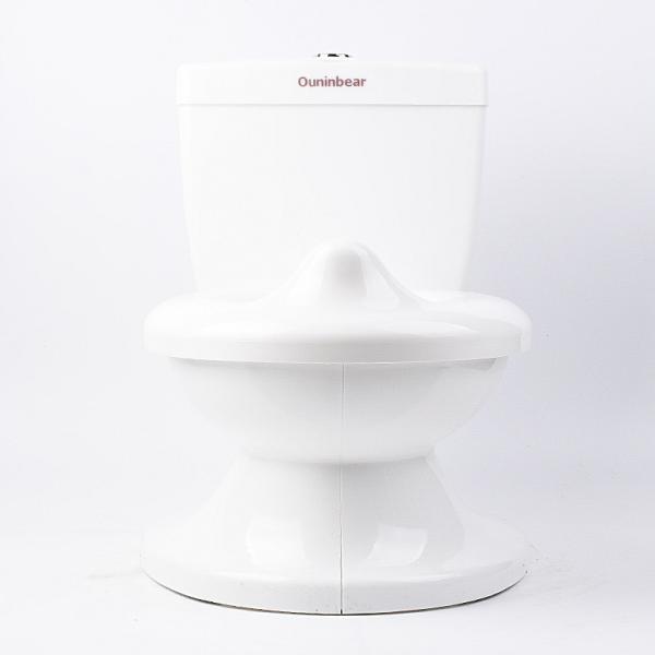 Childrens Simulation White Blue Pink Solid Baby Training Potty with Flushing Sound