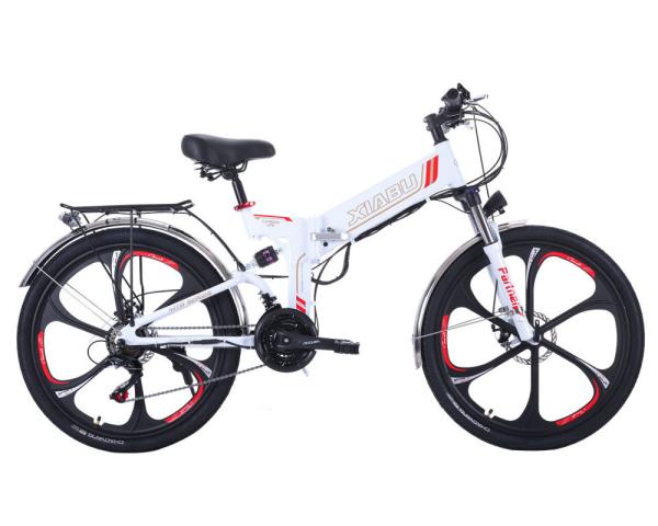 26 inch Rear Hub Motor 24 Speed Mountain Electric Bike With Double Disc Brake 48V 350W