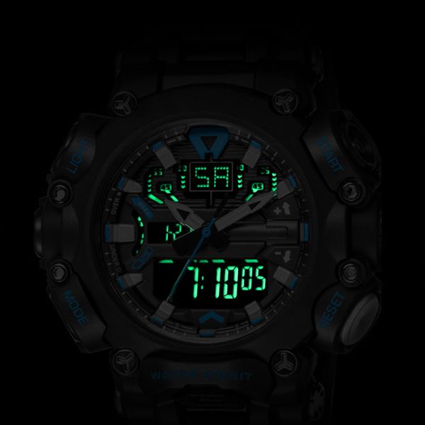 Acrylic Mirror Digital Sports Watch 50 Meters Waterproof Chronograph Wrist Watch