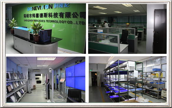 Small size VGA / AV Interface Advertising HD Media Player Box Support CF / SD Card