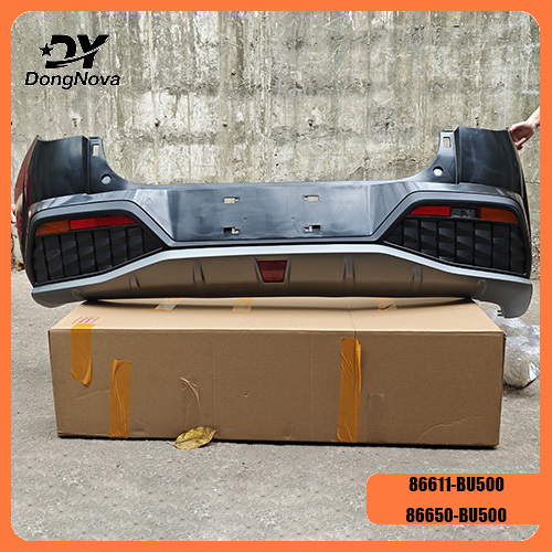 Rear Bumper Assembly for Hyundai Elantra 2024 High Toughness PP Material Impact and Scratch Resistant with Snap On Installation