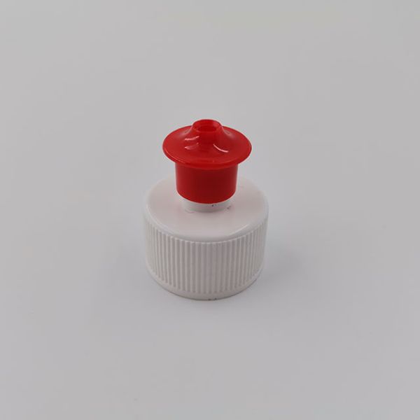Screw Pull Push Sports 28mm Plastic Bottle Caps For Shampoo Bottle