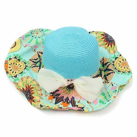 Paper Material Cowboy Vacation Beach Sun Hats Custom Logo With Nylon Strip