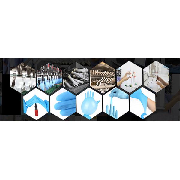 Latex Free Small Nitrile Exam Gloves Powder Free Good Solvent Resistant