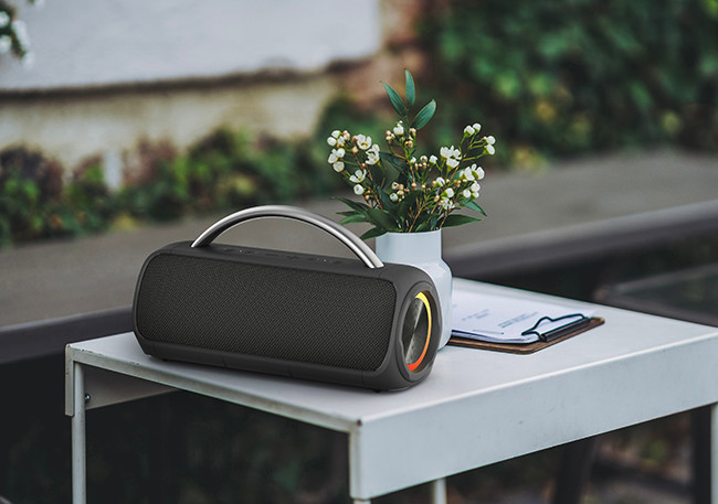 Портативный Bluetooth V5.3 беспроводной динамик с IPX7 водонепроницаемым с аккумулятором 3600mAh