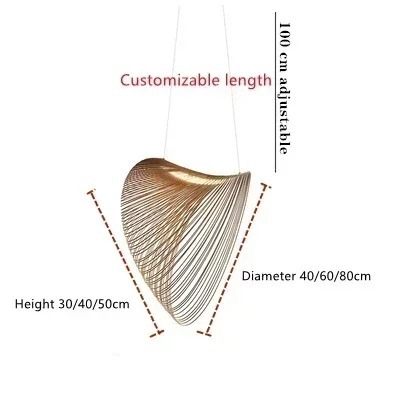 Modern Wood LED Light Pendant Lamp for Staircase Kitchen Restaurant Shop Chandelier(WH-AP-675)