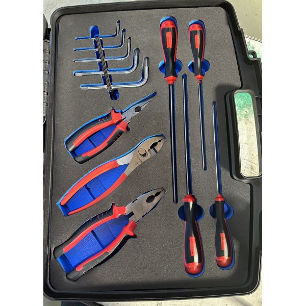 Anti-Static Non-Ferrous Tool Set with Soft-Grip Handles for Secure Operation & Metal Processing Works