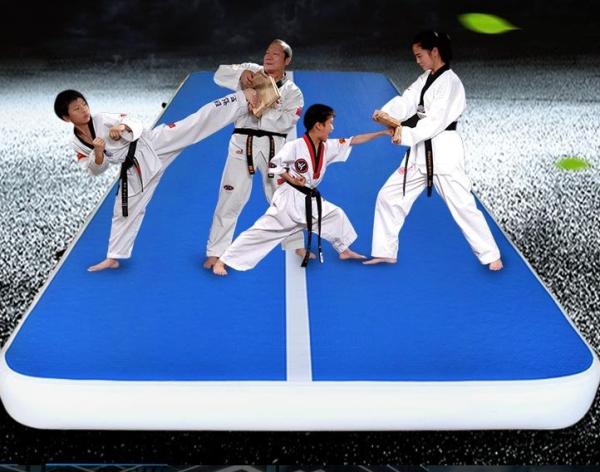 10ft 16ft Inflatable Gymnastics Air Track Tumbling Mat Waterproof Airtrack Mats with Air Pump for Gym, Home, Yoga, Train