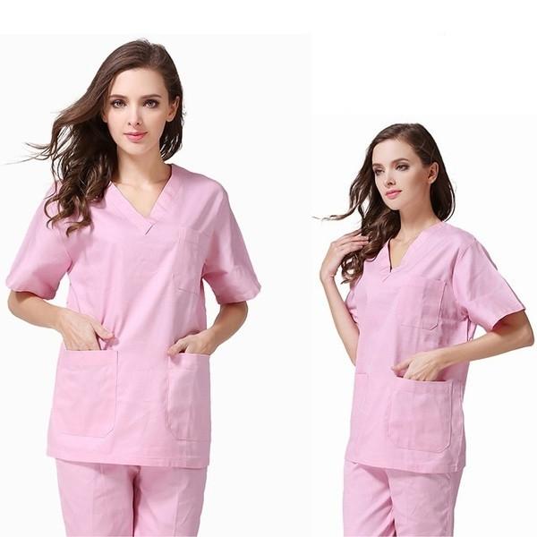 factory custom new products  pink scrub sets women best designs fashion clothes