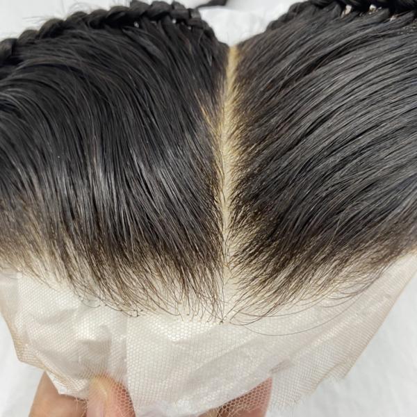 New Arrival 100% Natural HD Transparent Lace Braids Frontal Closure 13x4/13x6 Remy Hair Indian Woman Toupee Piece Braids
