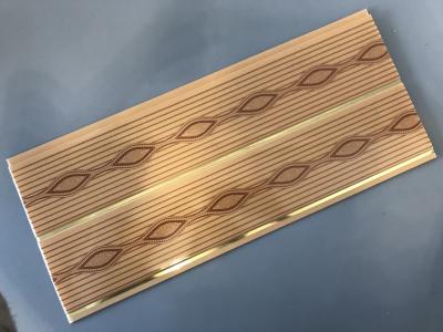 Painéis de parede decorativos do PVC do banheiro de Timeproof uma largura 5mm de 8 polegadas densamente