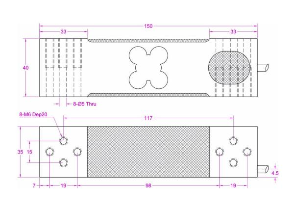 Weight Sensor 60kg 100kg 200kg 350kg High Accuracy Platform Load Cell