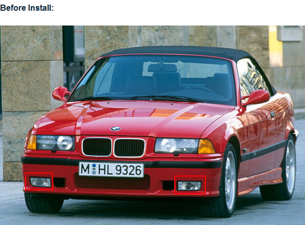 BMW E36 M3 318i 320i 323i 325i 328i LED lights steering driving DRL