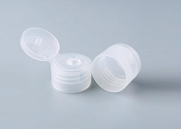 24/410 ribbed plastic flip top caps, screw-on PP caps wholesale, dispensing caps for liquid containers