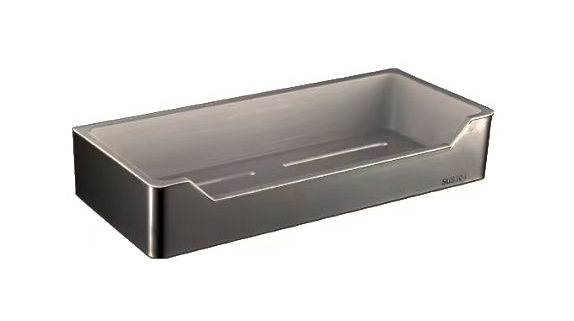 Convenient Bathroom Appliance Rack Shelf with Drainage Basket Holder and Single Tier