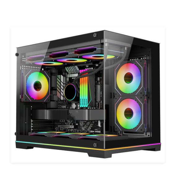 Full Tower ATX Case w/ Tempered Glass, 360mm Radiator & 5-Slot VGA Support