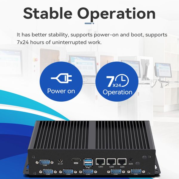 Industrial Mini Fanless Computer Intel Core Series Processor 1115G4 3LAN 6COM DDR4 RAM