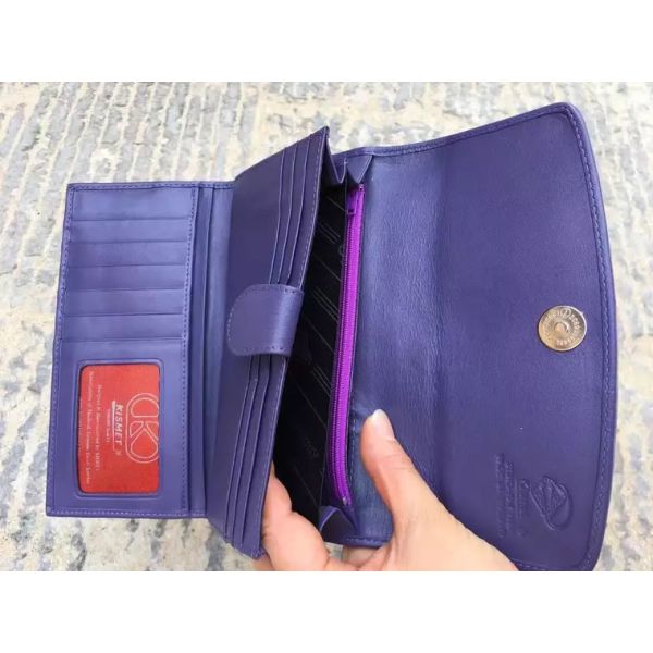 Authentic Stingray Skin Female Long  Flower Trifold Wallet Genuine Leather Lady Large Clutch Bag Women Floral Coin Purse