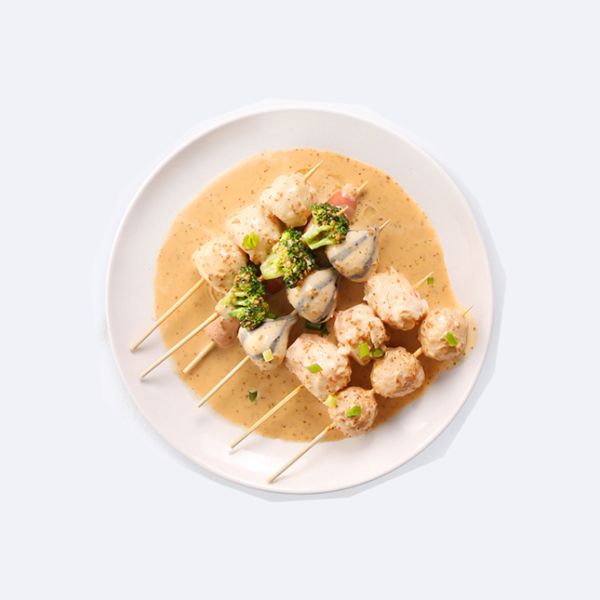 6pcs/ctn Sushi with Vegetables and Low Fat Sesame Salad Dressing Special Vinaigrette