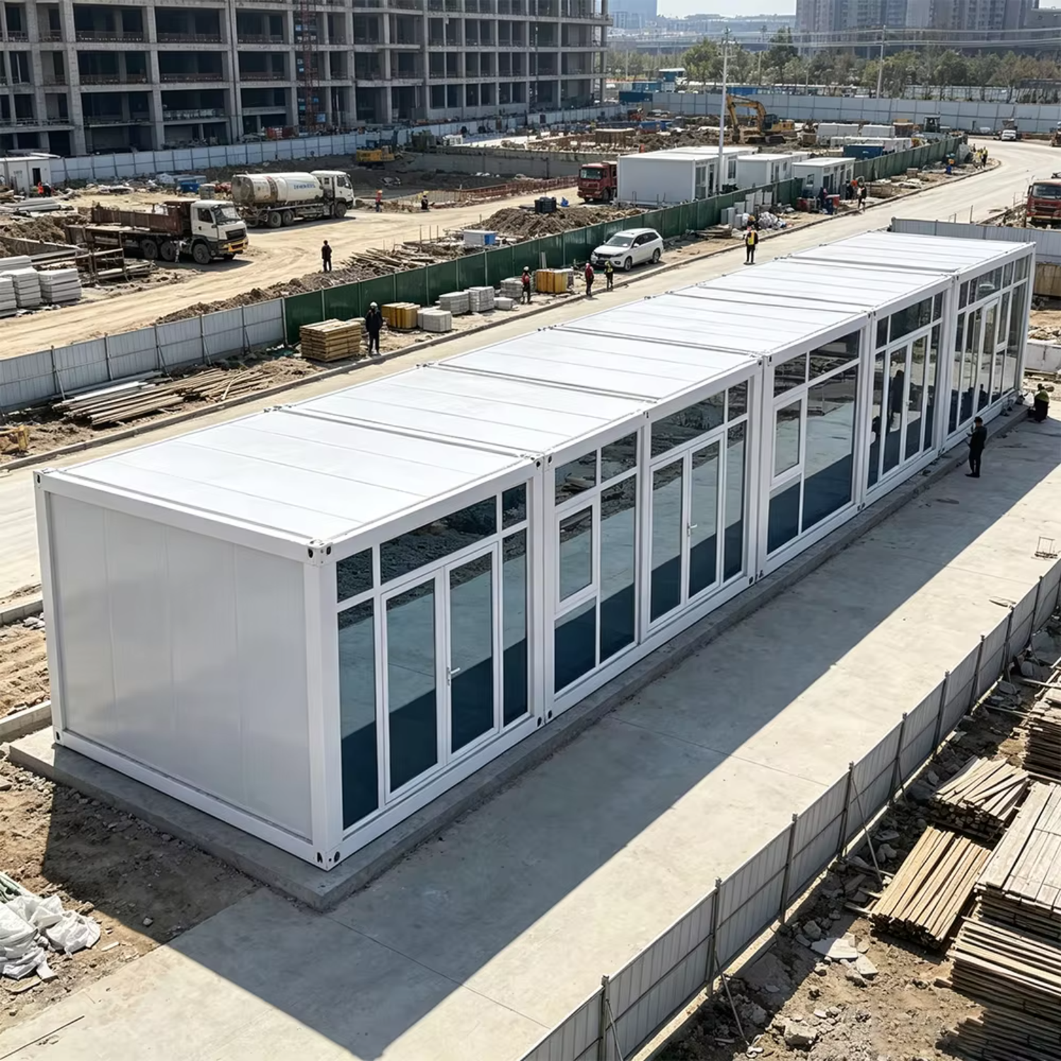 Environmental Protection Low Cost Recycle Packing Box House Parking for Construction Site Dormitory and Labor Camp Unit