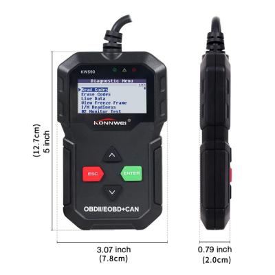 Lecteur de code automatique universel d'Obd II de scanner pour toutes les voitures avec le système et le logiciel d'EVAP