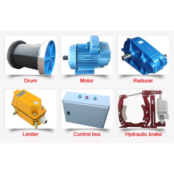 JK 1.6 M5 Electric Wire Rope Winch 415V For Tracton