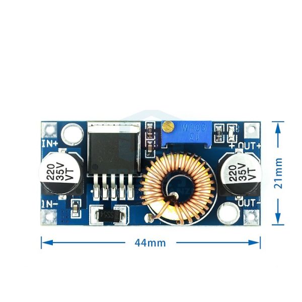 DC-DC Adjustable Step-Down 5A High-Current Regulated Constant-Current Constant-Voltage Power Module XL4015 with Digital Display 4005 USB