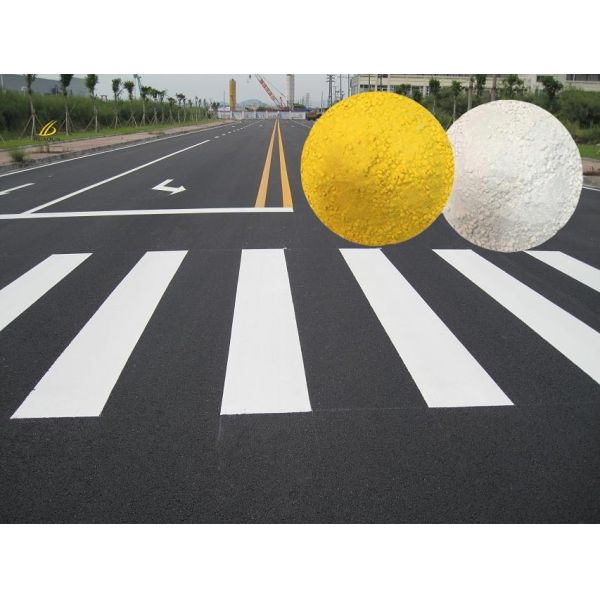 High Reflective Yellow And White Customized Color Thermoplastic Hot Melt Road Marking Paint Guangzhou Factory