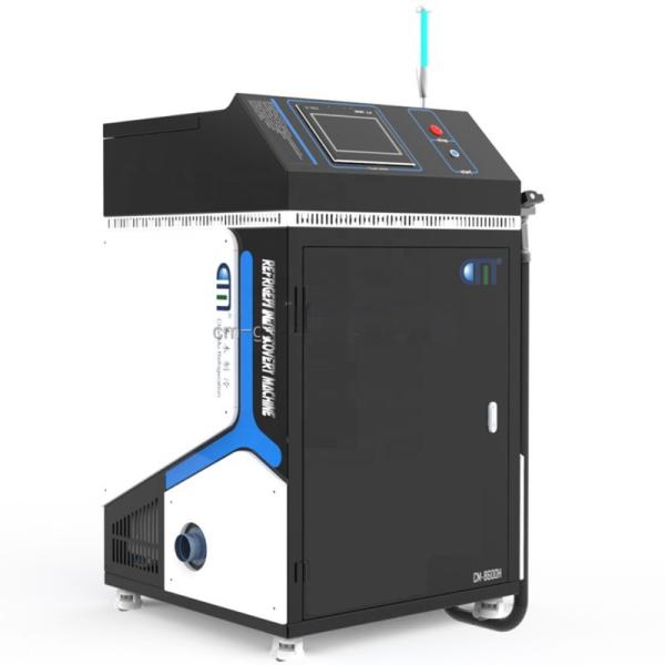 R600A Máquina de carregamento de refrigerante AC Linha de produção de refrigerante Estação de enchimento de recuperação de vácuo para máquina de gelo de arrefecimento AC