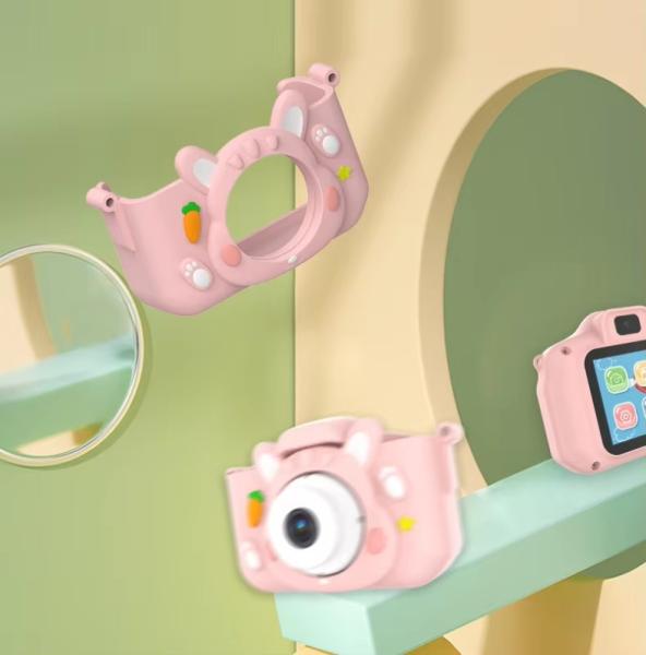X11S Mini Dual Lens Kids Camera 1080P Bunny Cartoon Children Kids Selfie Digital Camera