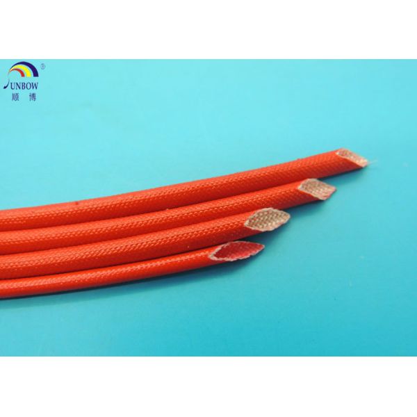 -40℃ ~ 155℃ F Class Oil Resistant Braided Acrylic Fiberglass Sleeving For Carton Brush