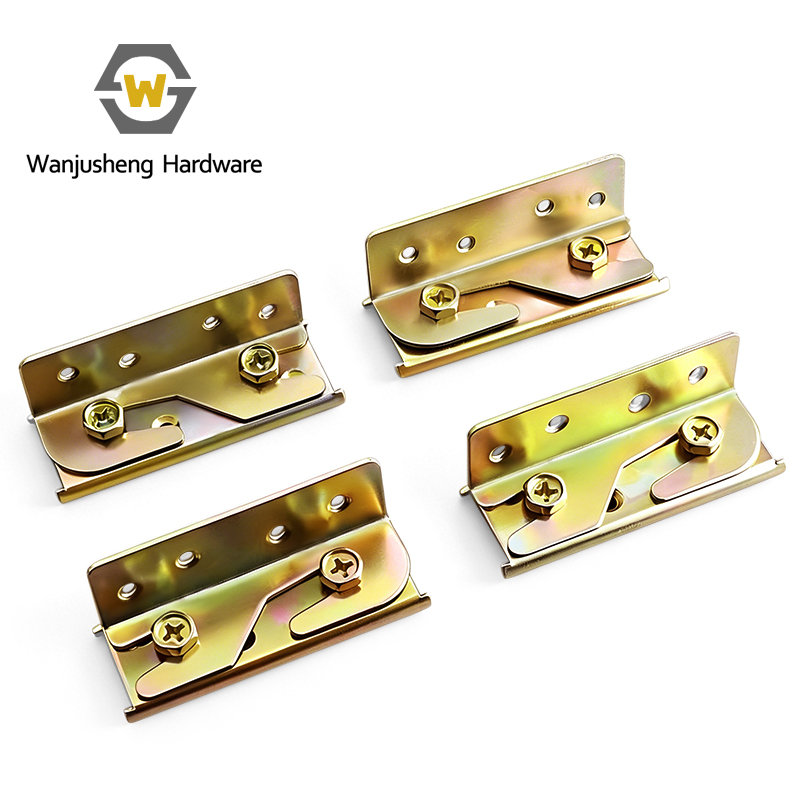 High Quality Multi-Functional Sectional Connector for Beds Sofas Iron Furniture Hardware Hinge for Bedroom Contemporary Design