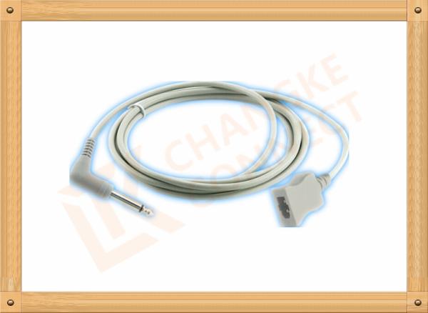 PVC Gray Medical Temperature Probe Adapter Cable YSI 400 Series