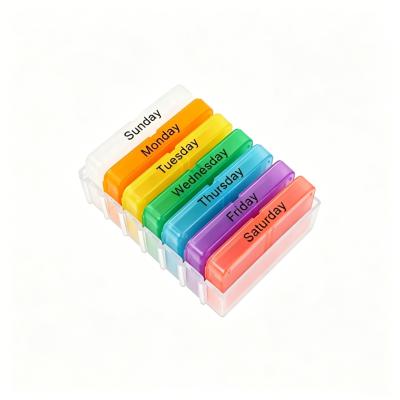 Promotional Medical Week-Long PP Pill Organizer Customizable Logo Medicine Box
