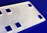 Placa lustrada personalizada opaca de processamento profunda de quartzo fundido