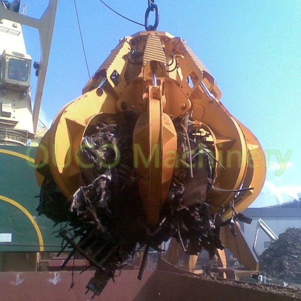Bulk Heavy Duty Cargo Orange Peel Grab Bucket Electric Hydraulic