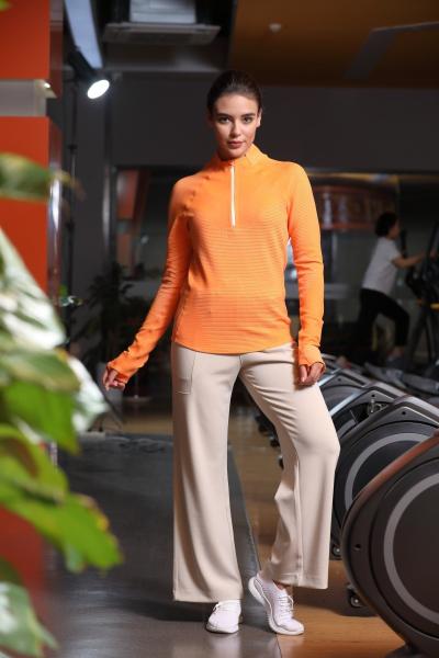 Quarter Zip Long Sleeve Tops With Mock Neck Striped Pattern