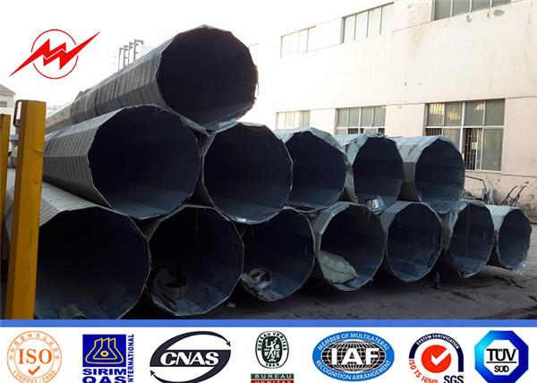 60FT pólo de energia elétrica com material Q235 e Q345 de alta resistência para iluminação de rua